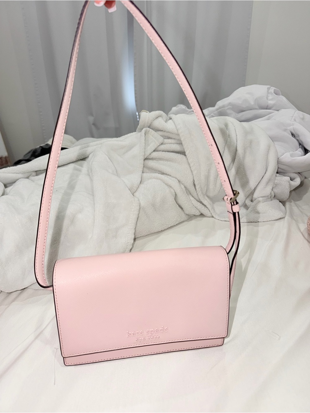 kate spade Pastel Pink Leather Shoulder Bag